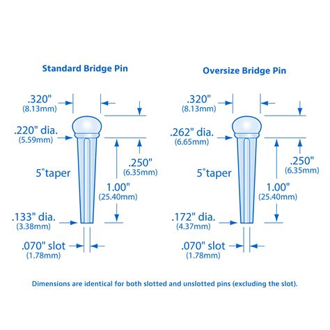 bridge pin size chart|Bridge Pin Size Chart .